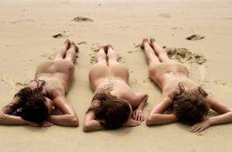 Naked Girls on Beach